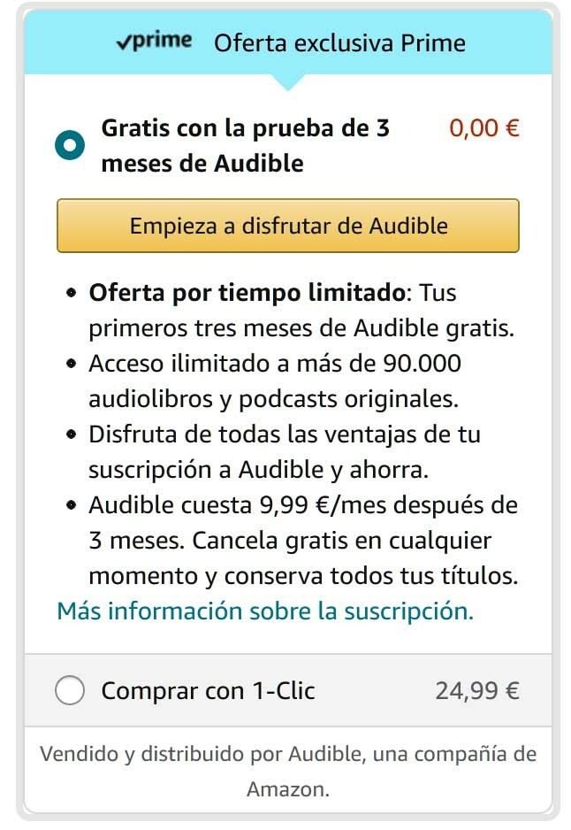 Audiolibro Amazon prime