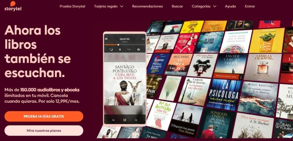 Audiolibros gratis Storytel
