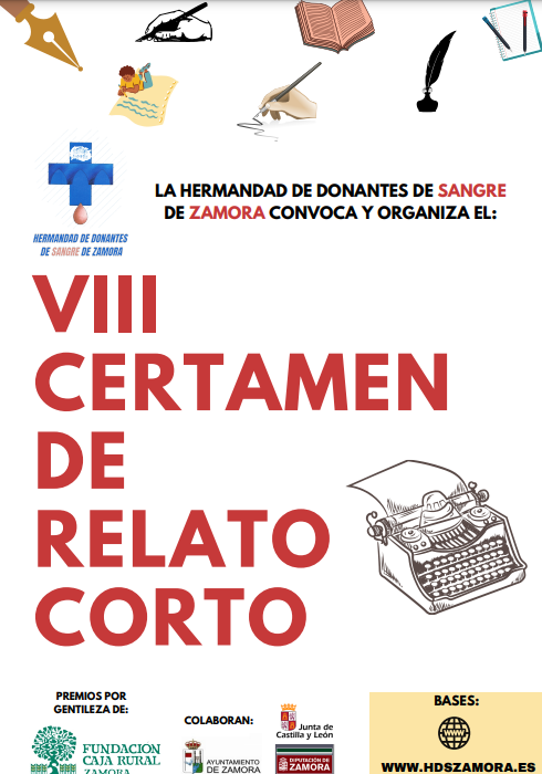 VIII Certamen de Relato Corto Hermandad de Donantes de Sangre de Zamora