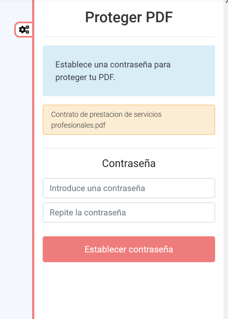 Contraseña PDF