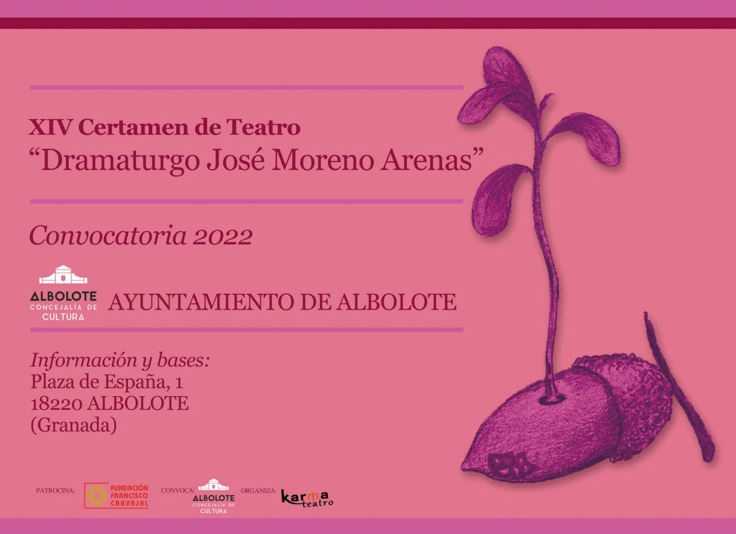 XIV Certamen de Teatro «Dramaturgo José Moreno Arenas» 2022