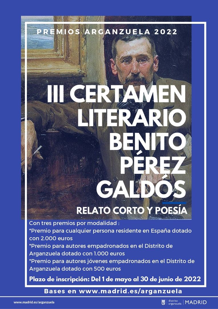 III Certamen Literario «Benito Pérez Galdós» – Premio Arganzuela 2022