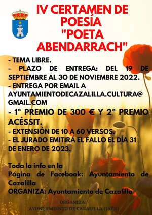 IV Certamen de Poesía Poeta Abendarrazh 2022