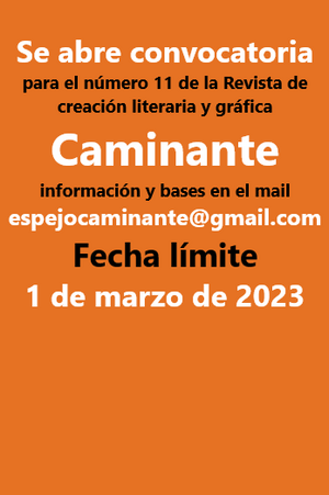 Convocatoria Revista Caminante Número 11 2023