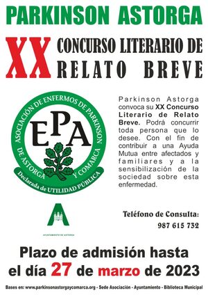 XX Concurso Literario de Relato Breve Párkinson Astorga 2023