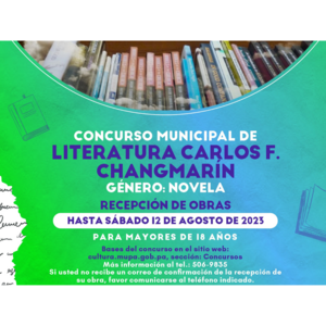 Concurso Municipal de Literatura Carlos Francisco Changmarín 2023