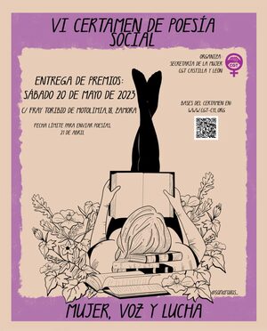 VI Certamen de Poesía Social Mujer Voz y Lucha 2023