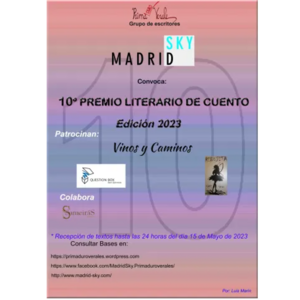 X Certamen Literario de Cuentos Madrid Sky 2023