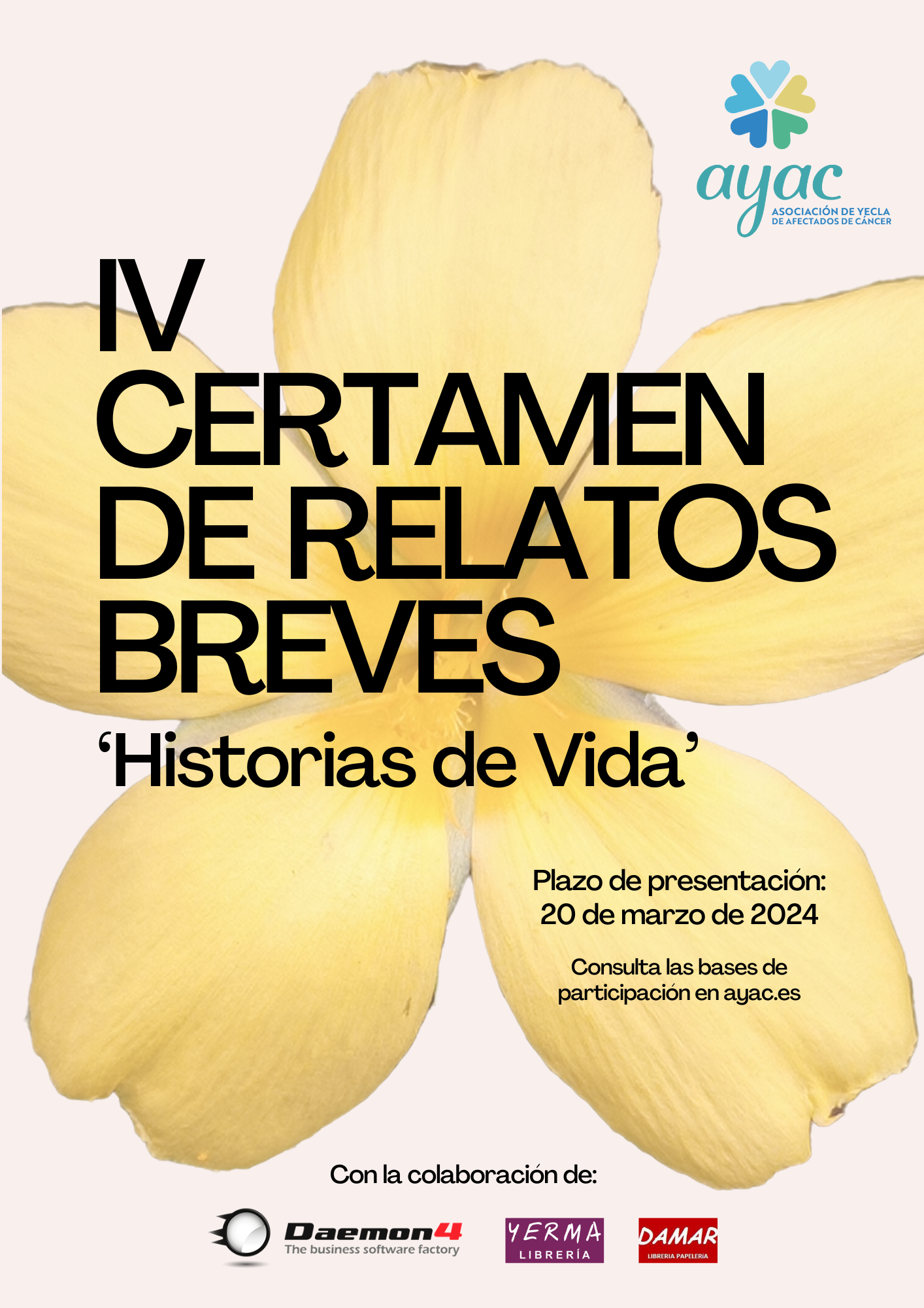 IV Certamen de Relatos Breves ‘Historias de Vida’ 2024