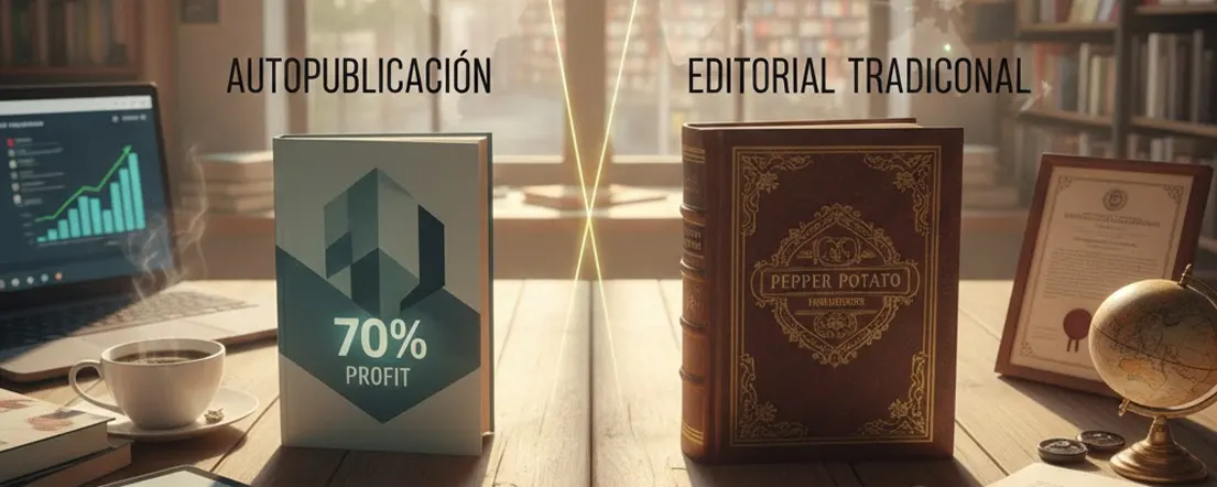 Autopublicación o editorial tradicional: cuál elegir para publicar tu libro 2 Autopublicación o editorial tradicional